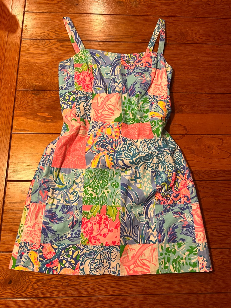 Lilly Pulitzer Jesse Romper - Back Together Again Patchwork
